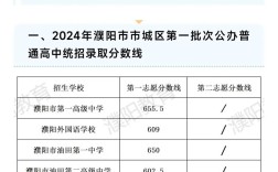 濮阳初中录取分数线是多少？