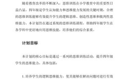思维训练活动目标具体指什么？