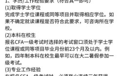 CFA二级报名条件具体有哪些要求？