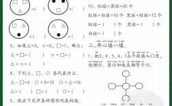 幼儿数学思维训练图