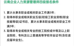 人力资源4级报名时条件