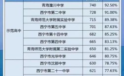 西宁往年中考录取分数线是多少？