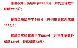漯河高中多少分录取