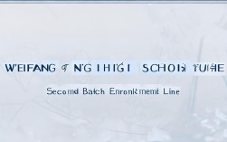 潍坊一中二本录取线多少