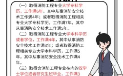 消防一级报名条件有哪些具体要求？