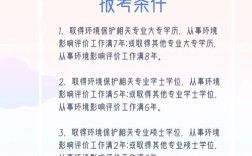 环评考试 报名 条件