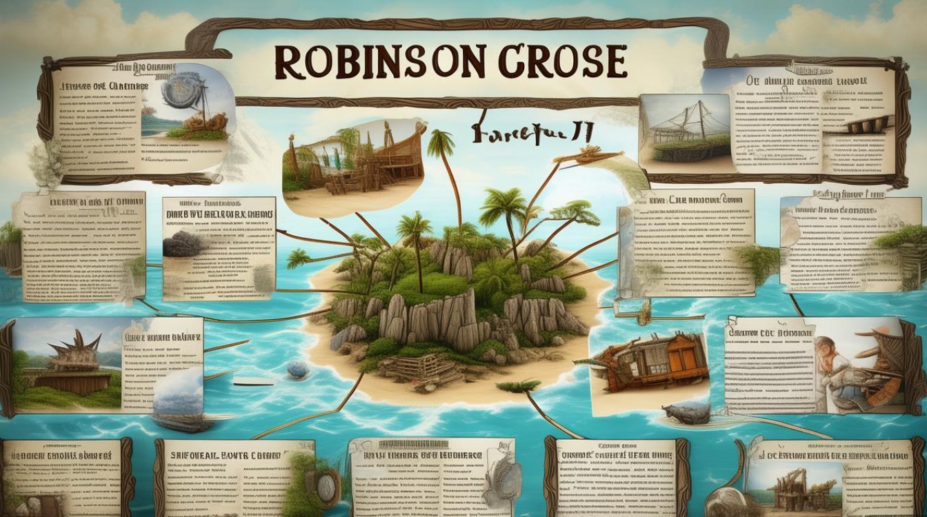 2025年最新鲁滨孙漂流记思维导图有哪些？-图1