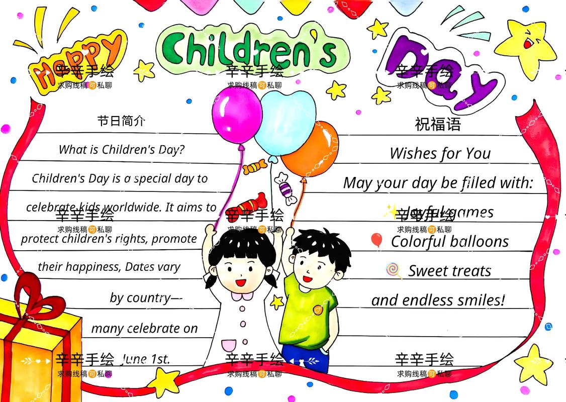 英语儿童节思维导图怎么画?-图1 英语儿童节思维导图怎么画?-图1