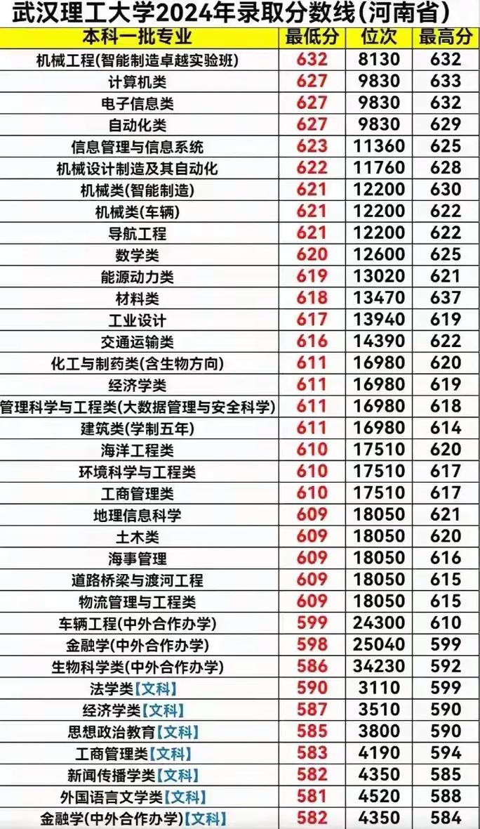 武汉高校河南录取线是多少？-图1