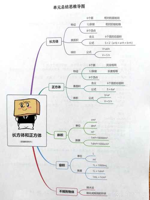长方体与正方体思维导图如何构建?-图1 长方体与正方体思维导图如何构建?-图1