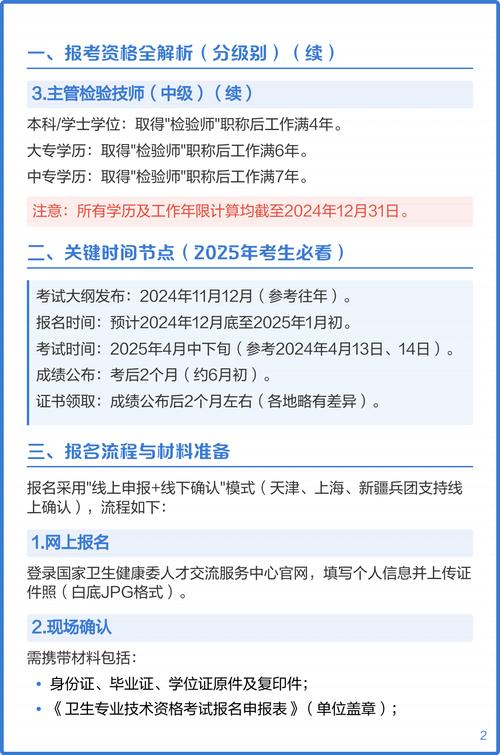 2025检验师士报名条件有哪些具体要求？-图1