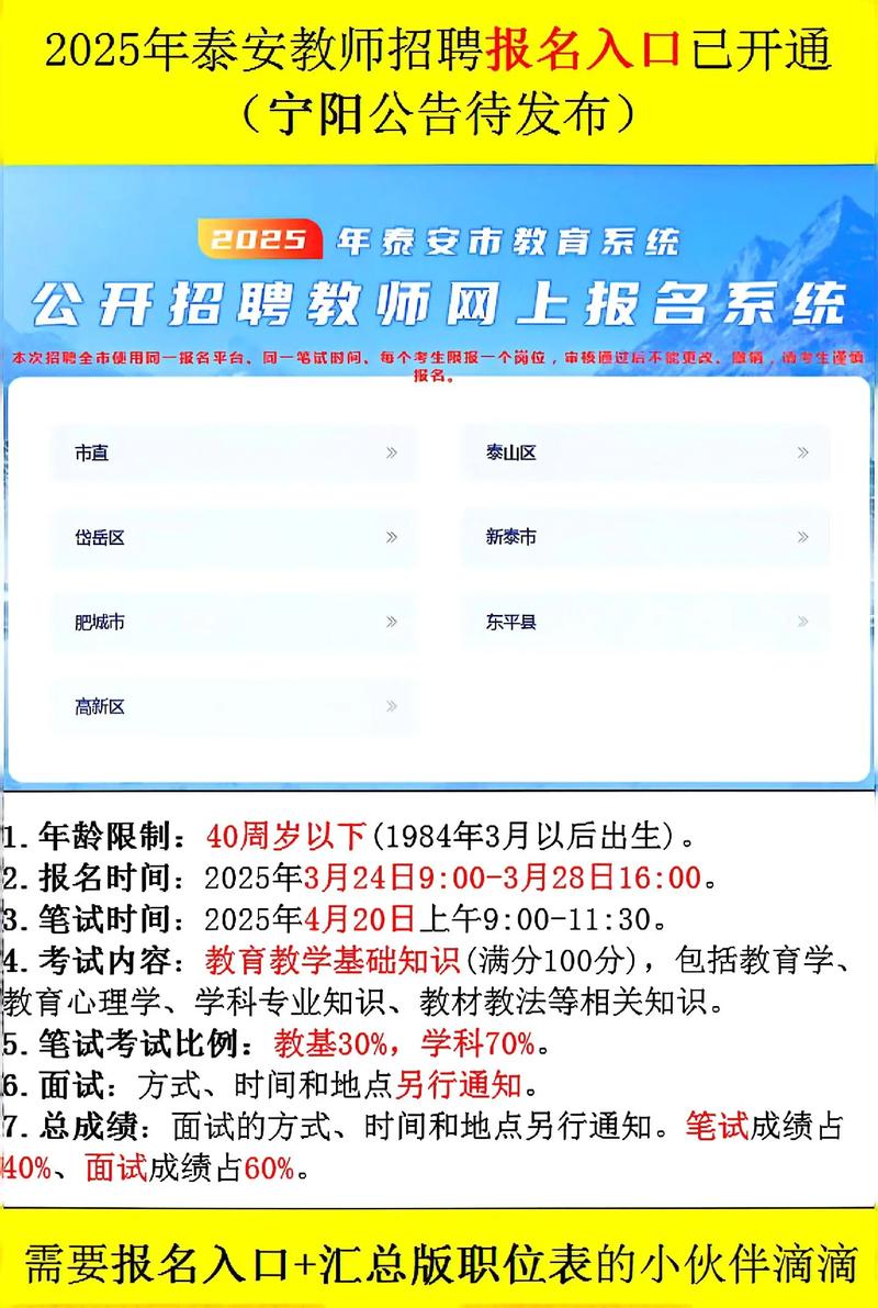 泰安教师编报名条件有哪些具体要求？-图3