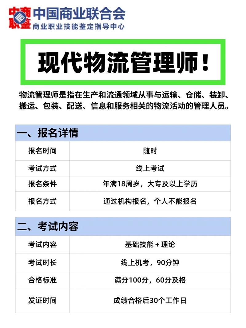 2025物流管理师报名条件-图1
