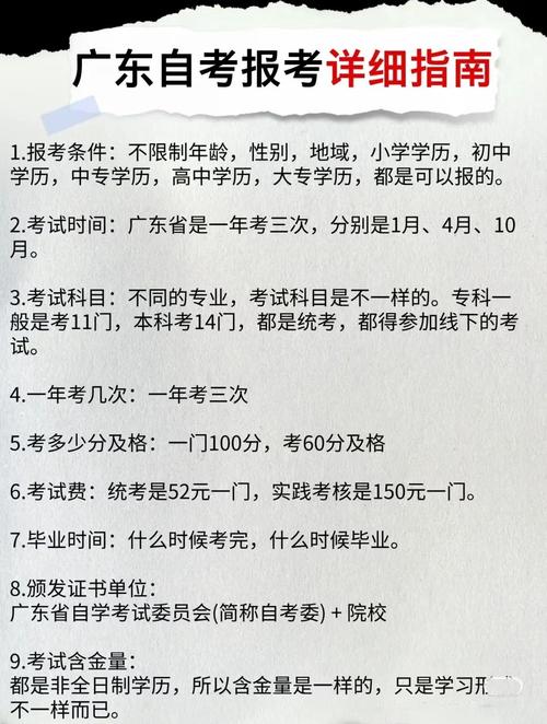 在广东参加自考怎么报名条件-图3