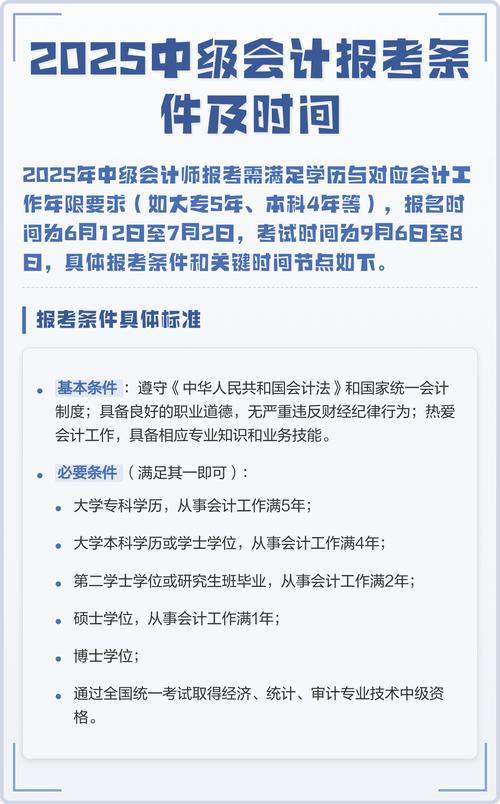 中级报名条件2025-图1
