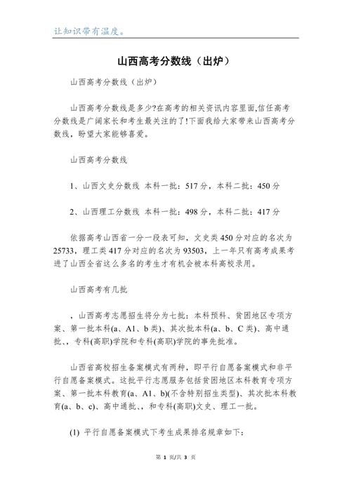 山西高考各校录取分数线是多少？-图1